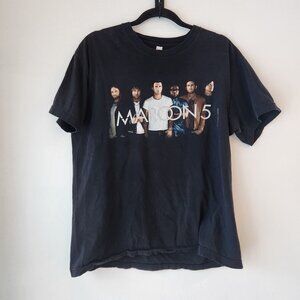 American Apparel Maroon 5 Graphic Tee Black Las Vegas, NV 2016 Tour Size L